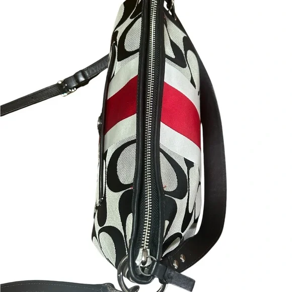 Coach Signature with Stripe shoulder / crossbody bag - Picture 5 of 14
